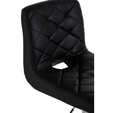 Black Faux Leather Bar Chair | Tara
