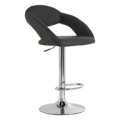 Taylor Grey Faux Leather Adjustable Bar Chair
