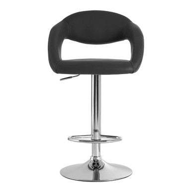 Taylor Grey Faux Leather Adjustable Bar Chair