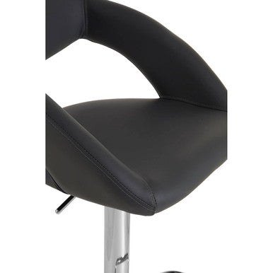 Taylor Grey Faux Leather Adjustable Bar Chair