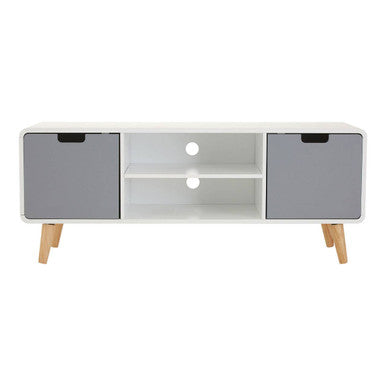 Milo White and Grey Finish Media Unit