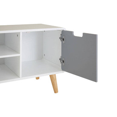 Milo White and Grey Finish Media Unit