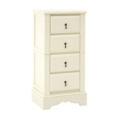 Florence Ivory Wooden 4 Drawer Chest