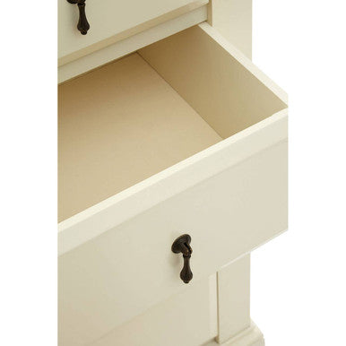 Florence Ivory Wooden 4 Drawer Chest
