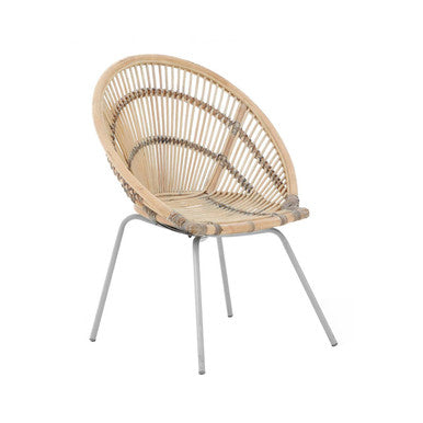 Lagom White Wash Rattan Chair