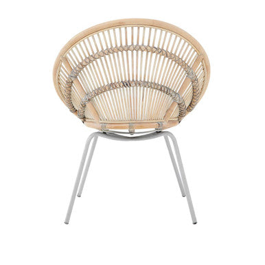 Lagom White Wash Rattan Chair