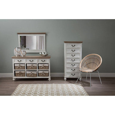 Lagom White Wash Rattan Chair