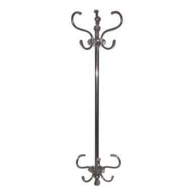 Arris Silver Nickel Finish Wall Mounted Coat Hanger