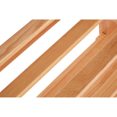 Arla Natural Tropical Hevea Wood 4 Tier Folding Shoe Rack