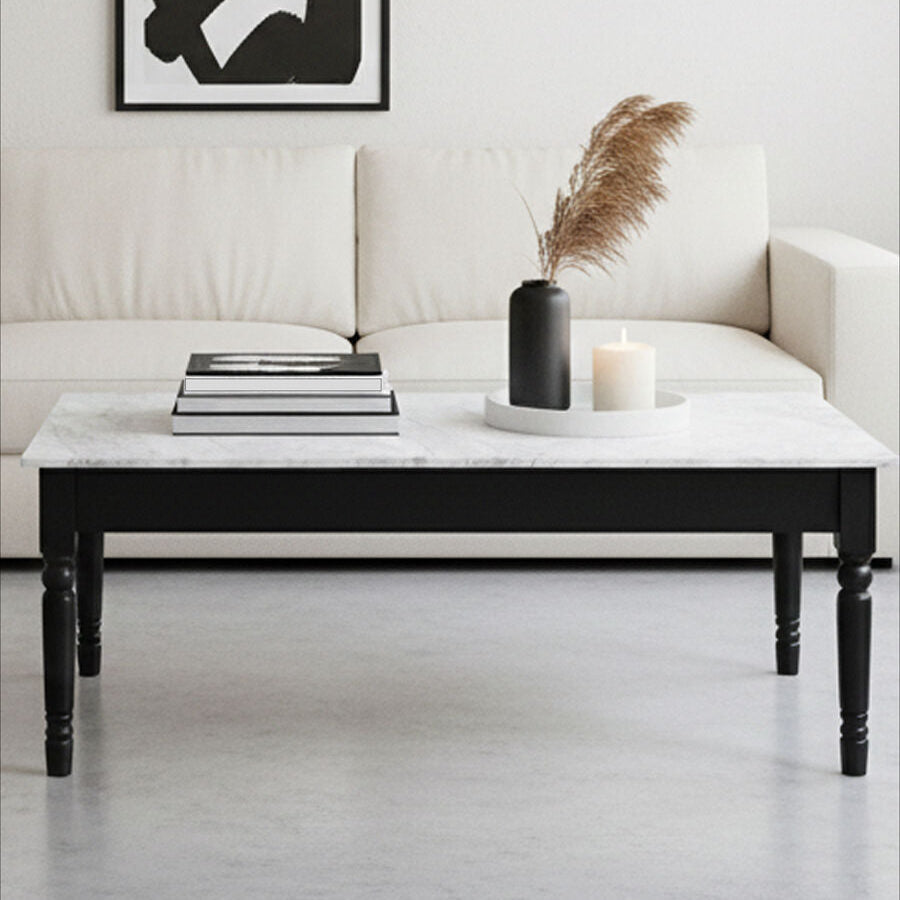Henley White Marble Coffee Table