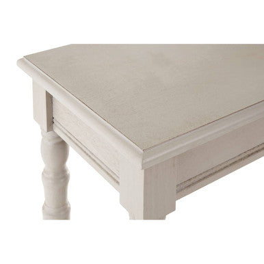 Heritage Grey Putty Wooden Console Table with Lower Shelf