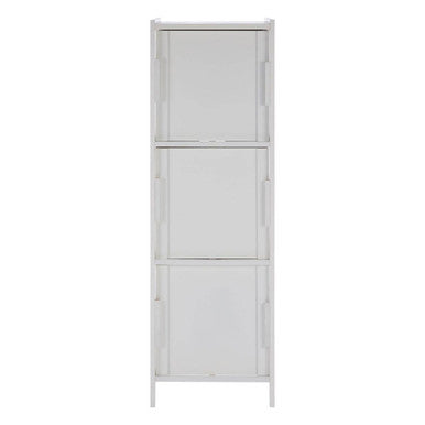 Salon White Wooden 3 Drawer Bathroom Cabinet