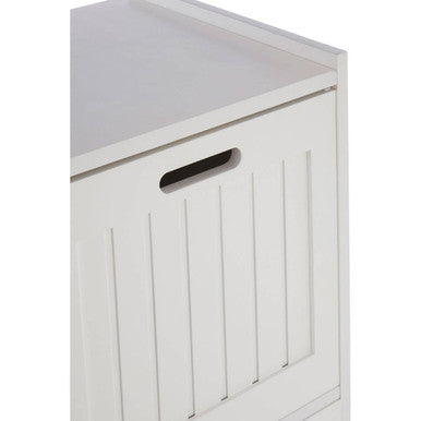 Salon White Wooden 3 Drawer Bathroom Cabinet