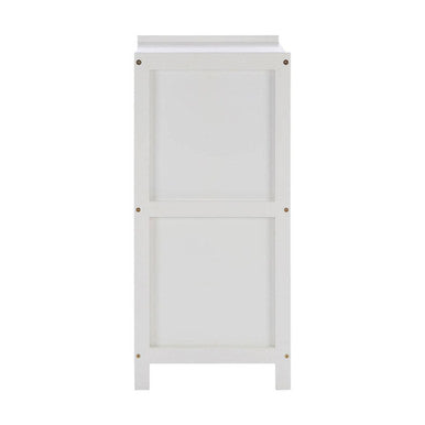 Salon White Wooden 2 Drawer Bathroom Cabinet