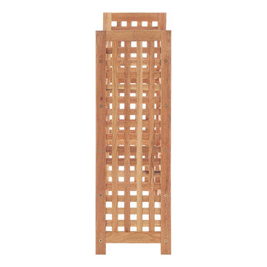 Arla Natural Walnut Wood 5 Tier Wine Rack