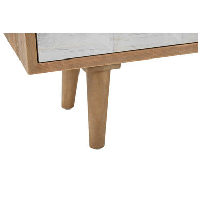 Papua Whitewash Wooden Media Unit