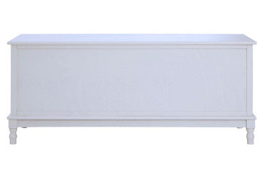Heritage White and Natural Wooden 3 Drawer Sideboard