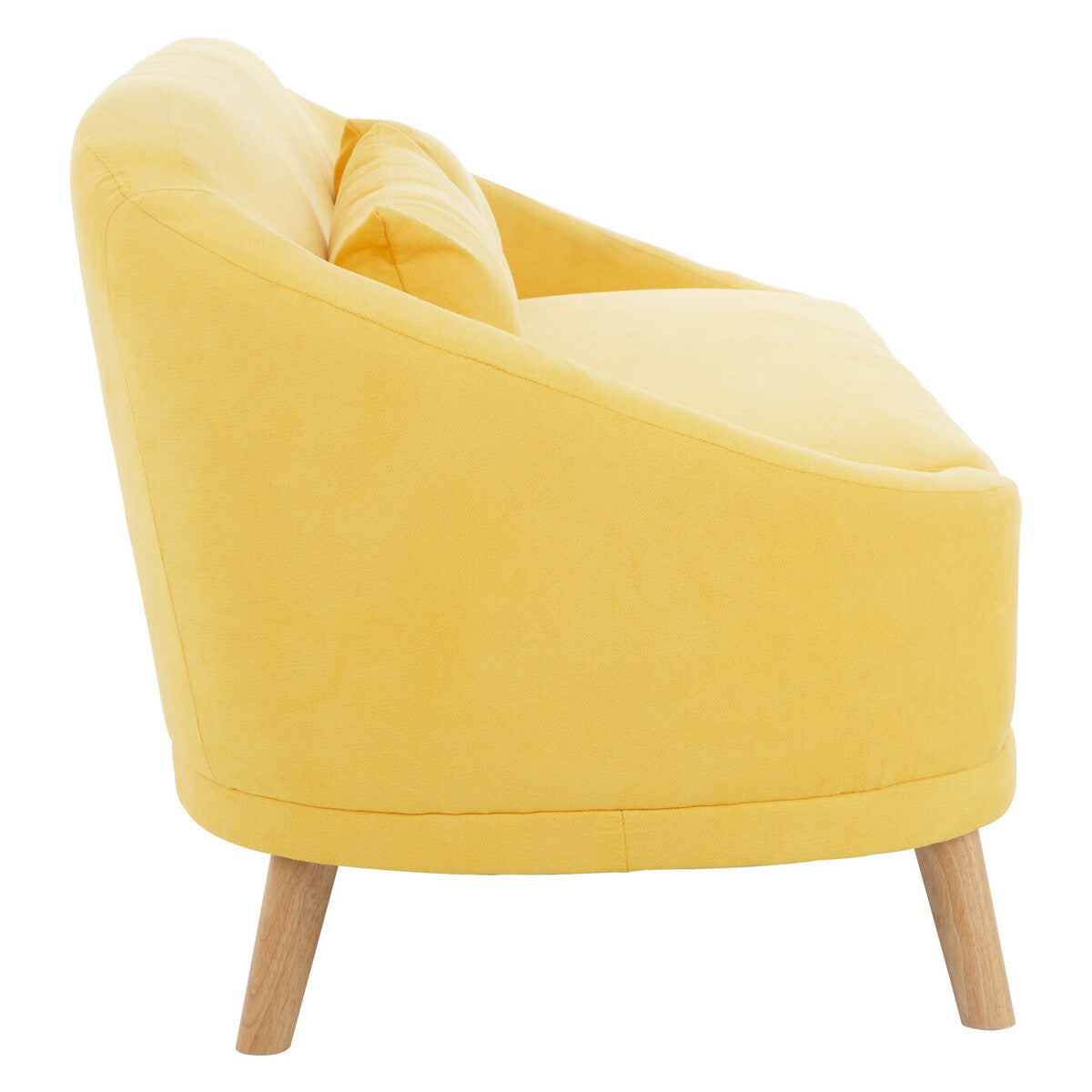 Holland Yellow Linen 2 Seater Sofa