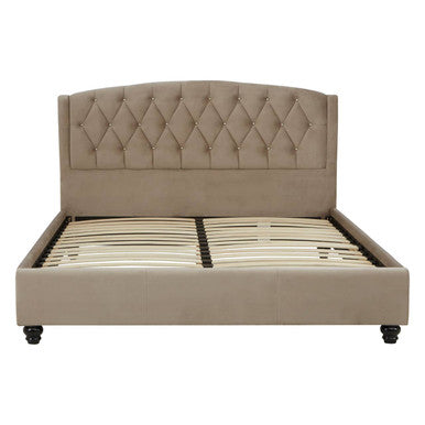 Mink Velvet King Bed
