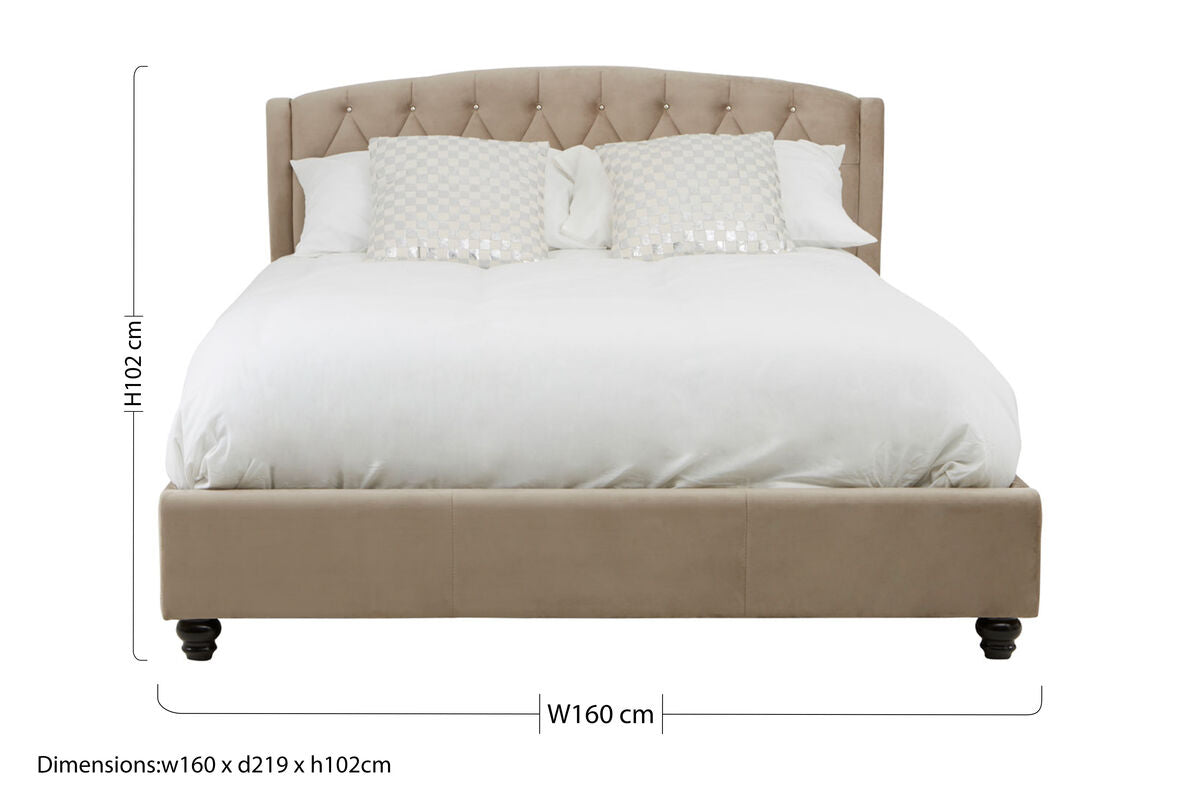 Mink Velvet King Bed