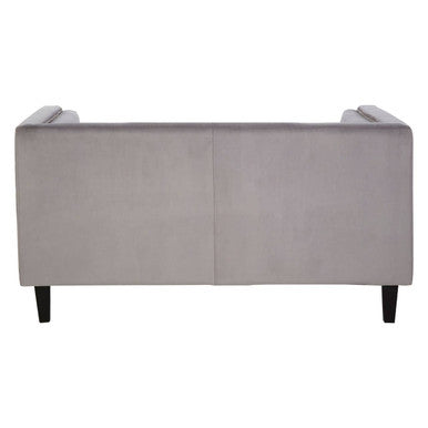 Felisa Grey Velvet 2 Seater Sofa