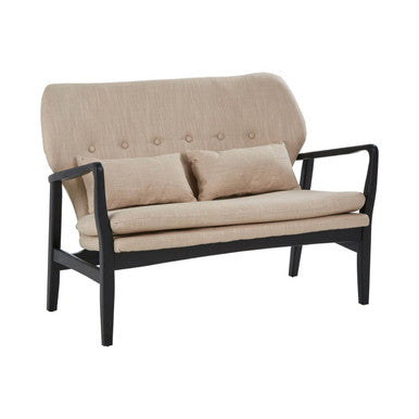 Stockholm Beige Fabric 2 Seater Sofa