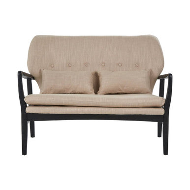 Stockholm Beige Fabric 2 Seater Sofa
