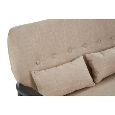Stockholm Beige Fabric 2 Seater Sofa