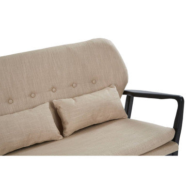 Stockholm Beige Fabric 2 Seater Sofa