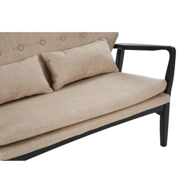 Stockholm Beige Fabric 2 Seater Sofa