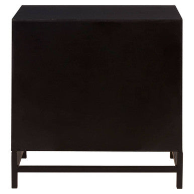 Lombok Rustic Chevron Design 2 Drawer Bedside Table