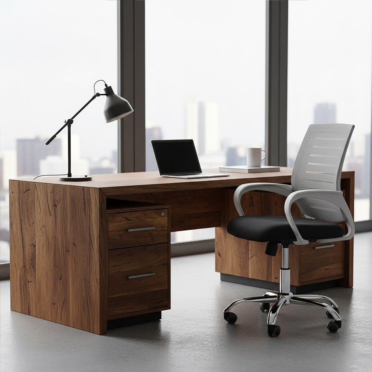 Fredrick Grey Mesh Home Office Chair