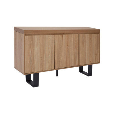 Oakton Natural Wood Effect 3 Door Sideboard