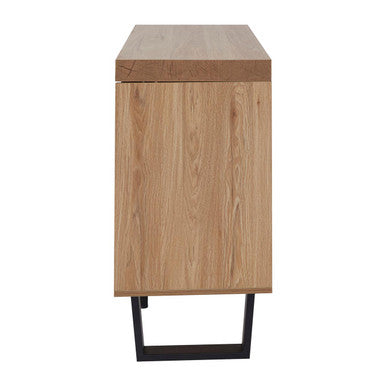 Oakton Natural Wood Effect 3 Door Sideboard