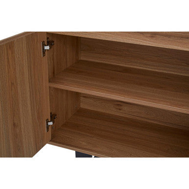 Oakton Natural Wood Effect 3 Door Sideboard
