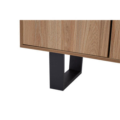 Oakton Natural Wood Effect 3 Door Sideboard