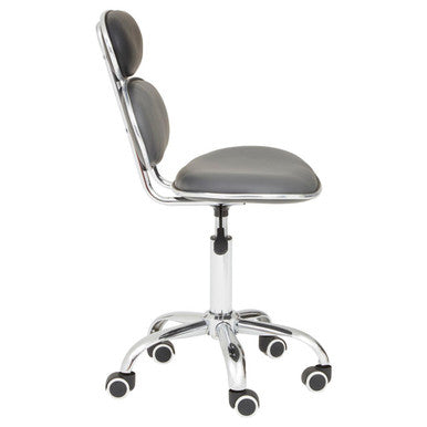 Fran Black Leather Effect Home Office Chair