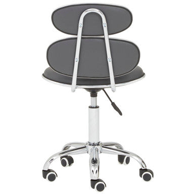 Fran Grey Leather Effect Home Office Chair