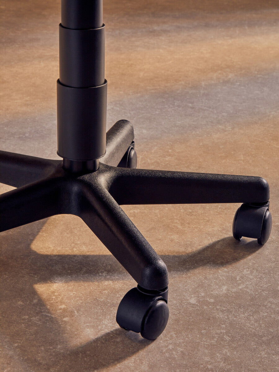 Flint Black Leather Effect Home Office Chair