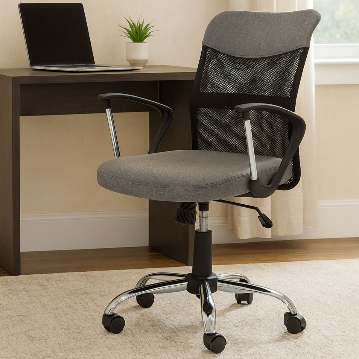 Fenix Grey Mesh Home Office Chair