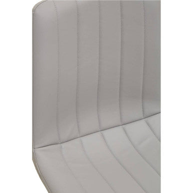 Tiana Light Grey Leather Effect Set of 4 Dining Chairs