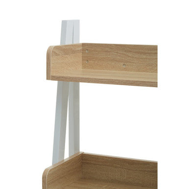 Bradbury Natural Oak Veneer 5 Tier Ladder Shelf Unit