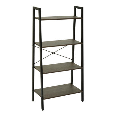 Bradbury Dark Oak Veneer 4 Tier Ladder Shelf Unit