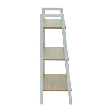Bradbury Natural Oak Veneer 3 Tier Ladder Shelf Unit