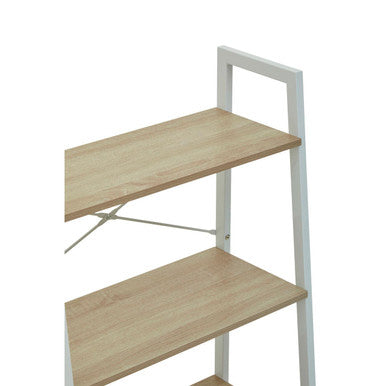 Bradbury Natural Oak Veneer 3 Tier Ladder Shelf Unit