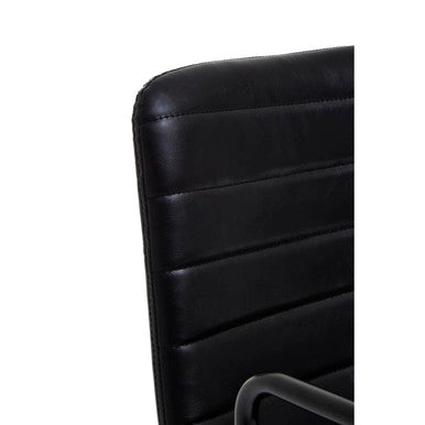 Forbes Black Leather Effect Home Office Chair