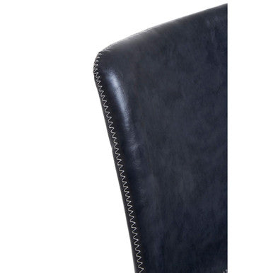 Bloomberg Grey Leather Effect Home Office Chair