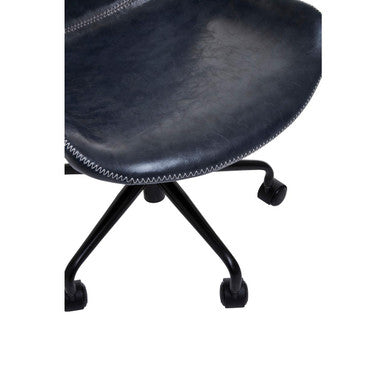 Bloomberg Grey Leather Effect Home Office Chair
