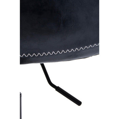 Bloomberg Grey Leather Effect Home Office Chair