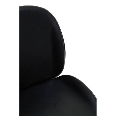 Clinton Black Leather Effect Home Office Chair